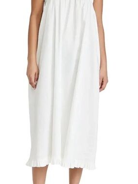 AVAVAV White Ruffled Midi Dress